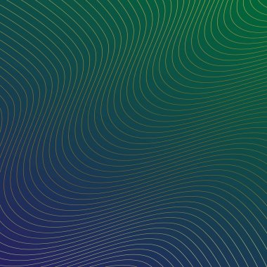 Lükslü koyu yeşil ve altın rengi arka planda ay ya da güneş dalgaları var. Ev dekorasyonu, baskı, kumaş için soyut arkaplan