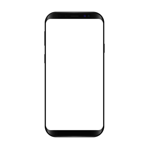 Akıllı telefon, mockup, cep telefonu izole, gerçekçi vektör illüstrasyon.