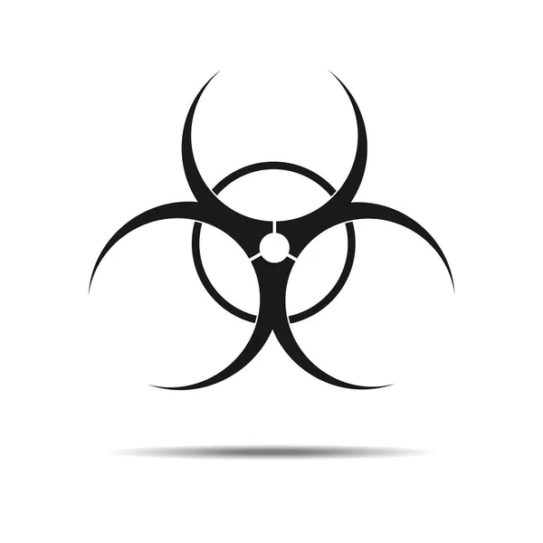 Ícone de perigo símbolo perigoso, símbolo de símbolo de risco biológico, sinal de perigo —  Vetores de Stock