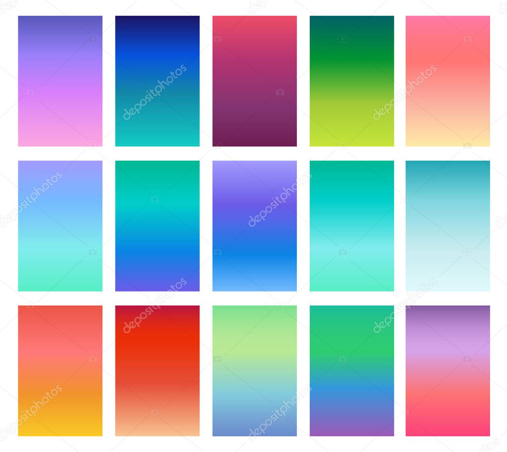 Soft color gradients background. Modern screen design for mobile app. Vector illustration.