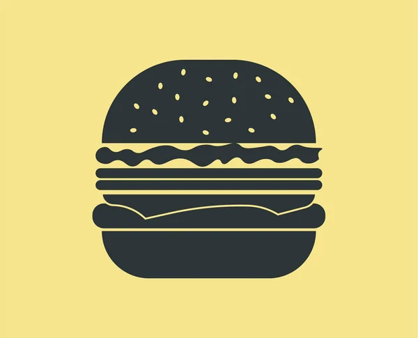 Hamburger ikon skyltar. Vektor illustration — Stock vektor