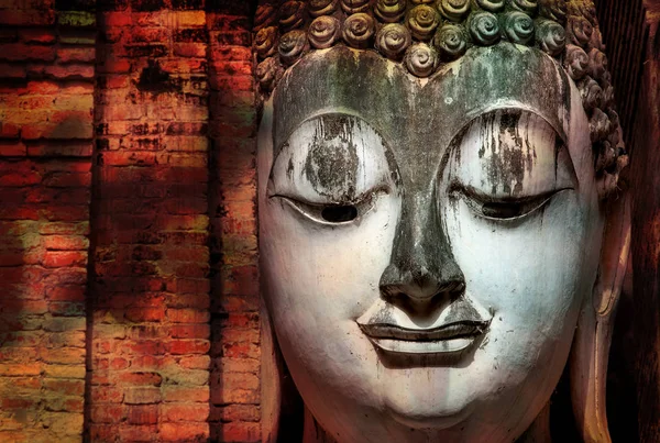 Great Buddha Face Close — Stock Photo, Image
