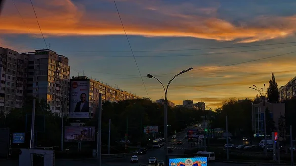 Straße Zum Sonnenuntergang — Stockfoto