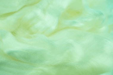 Bulanık renkli arka planlar. Yün doku inci ışık Seladon. Yün iplikler. Arka plan koruyucu ev. Parlayan deniz dalga arka plan