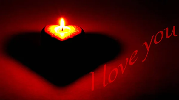 Deklaracja Miłości Walentynki Czerwony Dzień Dzień Matki Pozdrowienia Card Valentines — Zdjęcie stockowe
