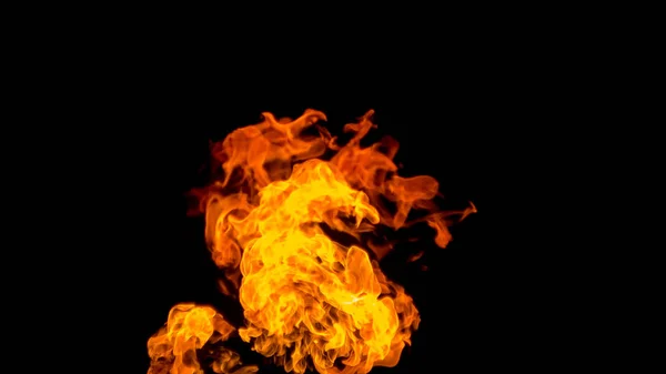Fire flames on black background. fire on black background isolated. fire patterns. — Stock Photo, Image