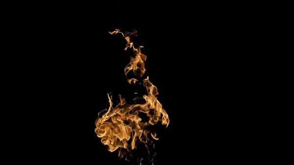 Ogień płomienie na czarnym tle. ogień na czarnym tle izolat — Zdjęcie stockowe