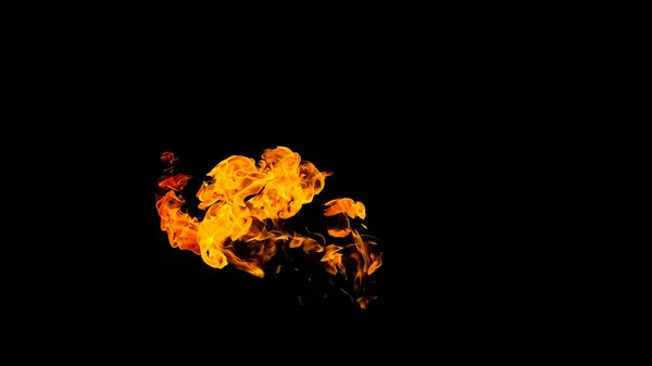 Πυρκαγιά Φλόγες Μαύρο Φόντο Απομονώνονται Καύση Αερίου Βενζίνης Καίει Φωτιά — Φωτογραφία Αρχείου