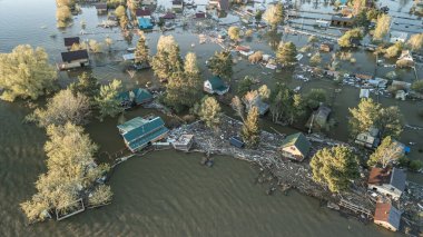 Küresel ısınma, gezegendeki seller. Kıyamet, felaketler, fırtınalar ve yıkım. Doğal afetler, iklim değişikliği, doğanın ayaklanması.
