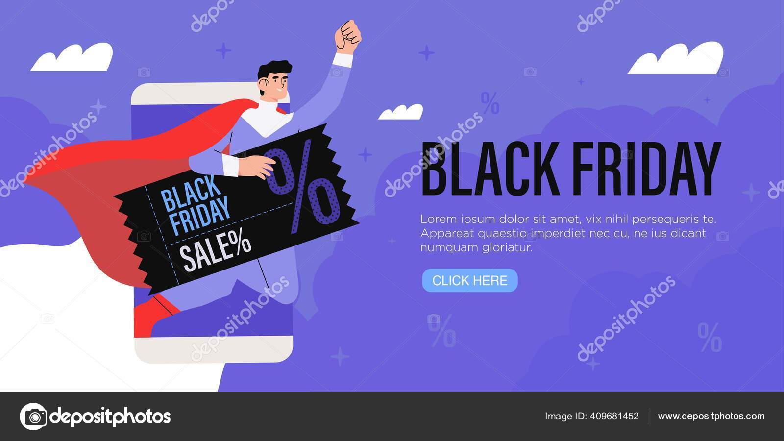 Black Friday Landing Page Template Seasonal Discount Website Within Superhero Flyer Template