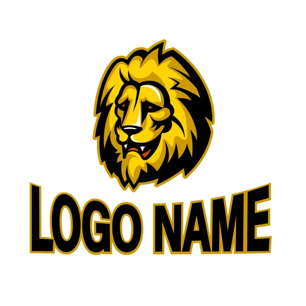 Stylized Image Lion Head Icon Use Logos — Stock Vector