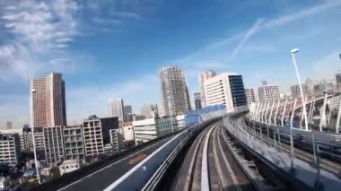 4k Pov Tokyo Tren hareket Timelapse