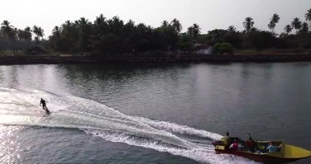 Wakeboarding em Goa — Vídeo de Stock