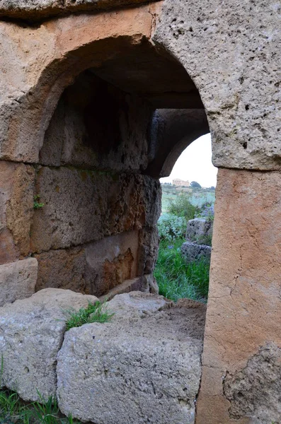 Sitio Arqueológico Selinunte Sicilia — Foto de Stock