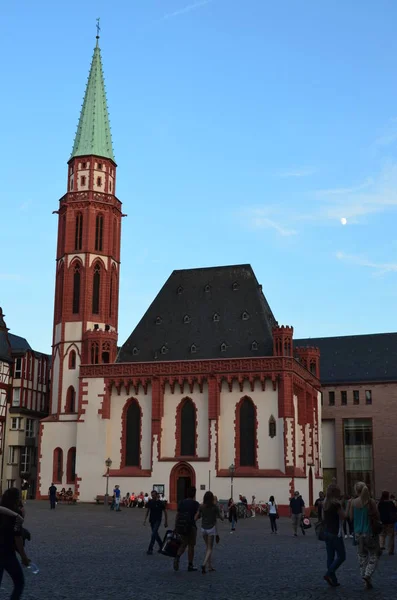 Ancienne Église Nikolai Célèbre Francfort — Photo