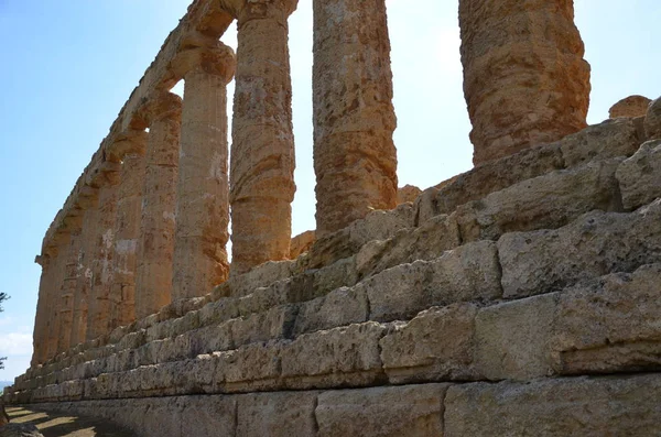 Ancient Greek Temple Juno God Agrigento Sicília Itália — Fotografia de Stock