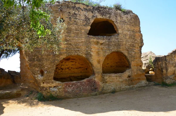 Valle Dei Templi Agrigento Sicilia Italia — Foto Stock