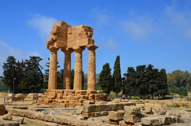 Tapınağı Dioscuri, Agrigento, Sicilya, İtalya