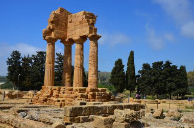 Tapınağı Dioscuri, Agrigento, Sicilya, İtalya