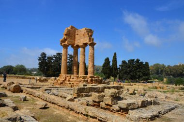 Tapınağı Dioscuri, Agrigento, Sicilya, İtalya