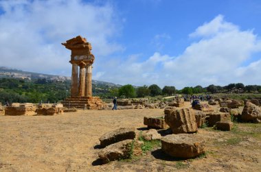 Tapınağı Dioscuri, Agrigento, Sicilya, İtalya