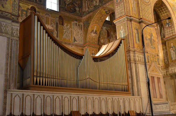 Interior Duomo Monreale Sicily — Stock Photo, Image