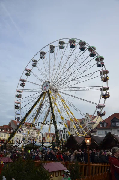 Vánoční Trh Erfurt Německo — Stock fotografie