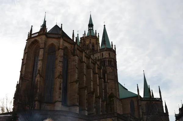 Katedral Erfurt Jerman — Stok Foto
