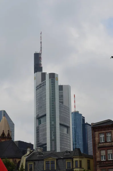 Hochhäuser Frankfurt Main Deutschland — Stockfoto