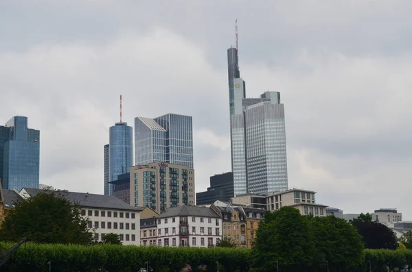 Rascacielos Frankfurt Main Alemania — Foto de Stock