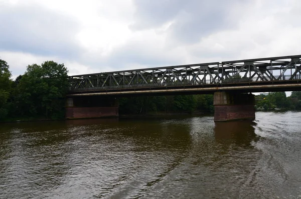 Konkrétního Města Frankfurt Nad Mohanem Německo — Stock fotografie