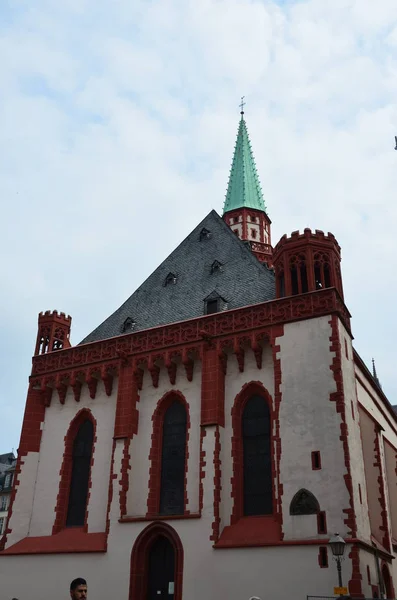 Εκκλησία Του Αγίου Νικολάου Φρανκφούρτη Στον Μάιν — Φωτογραφία Αρχείου