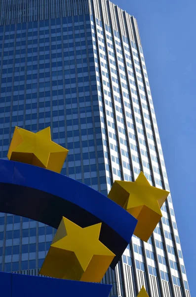 Euro Firma Frankfurt — Foto de Stock