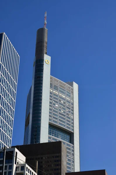 Skyskrapor Frankfurt Main Tyskland — Stockfoto