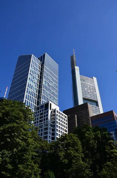 Rascacielos Frankfurt Main Alemania — Foto de Stock