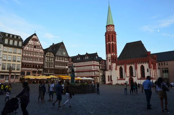 Place Historique Romer Dans Ville Francfort Main Allemagne — Photo