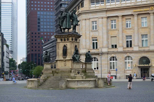 Monumento Johannes Gutenberg Frankfurt —  Fotos de Stock