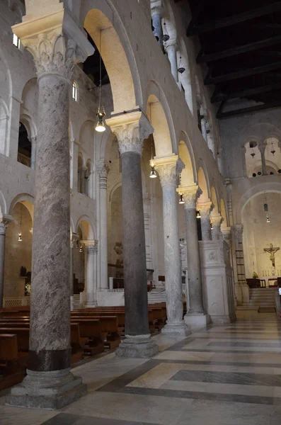 Bari Itália 2015 Basílica São Nicolau Bari — Fotografia de Stock