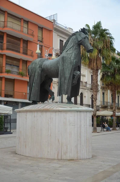 Δρόμους Της Πόλης Του Μπάρι Στην Ιταλία — Φωτογραφία Αρχείου