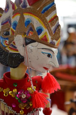 Endonezya - 10.04.2016: Geleneksel Cava kuklaları