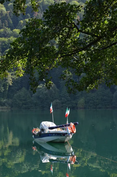 Monticchio Lakes Mount Vulture Basilicata Italy — Stock Photo, Image