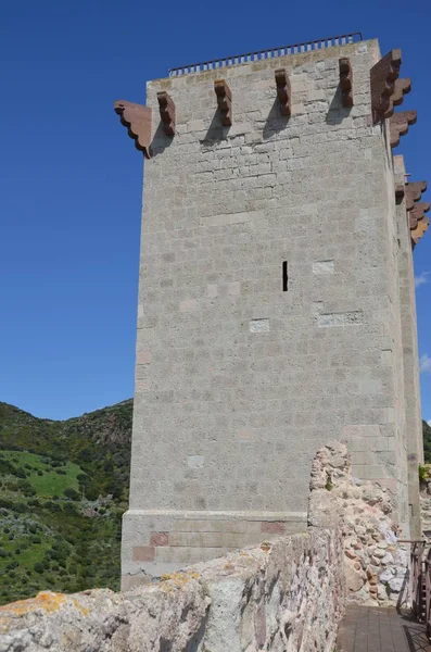 Castle Adlı Bosa Sardinya Talya — Stok fotoğraf