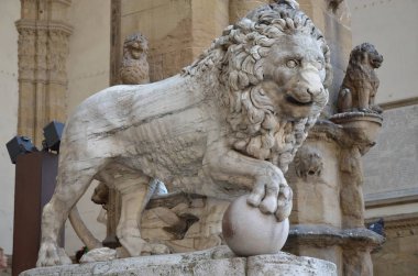 Loggia dei Lanzi, Florence, İtalya 