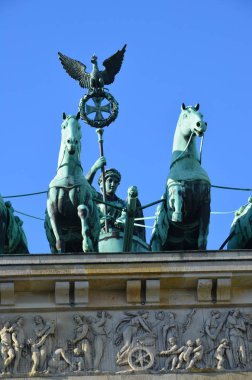 Brandenburg Kapısı, gündoğumu, berlin, Almanya 