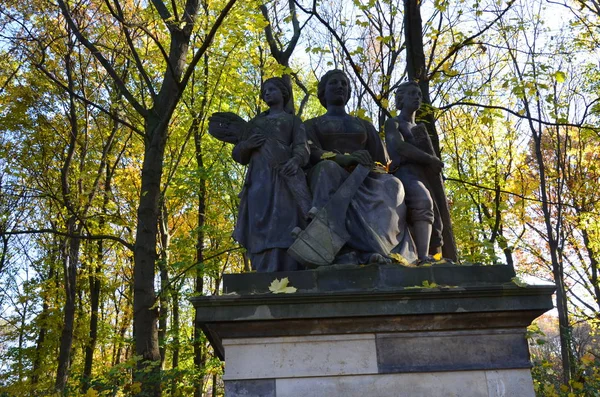 Estátua Tiergarten Berlin Alemania — Fotografia de Stock