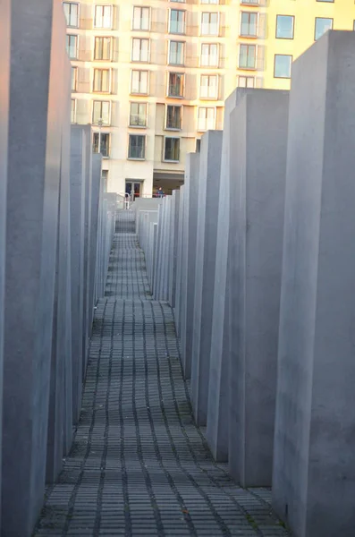 Öldürülen Avrupa Yahudileri Için Berlin Soykırımı Anıtı — Stok fotoğraf