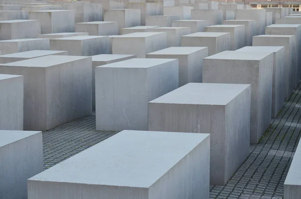 Öldürülen Avrupa Yahudileri Için Berlin Soykırımı Anıtı Stok Fotoğraf
