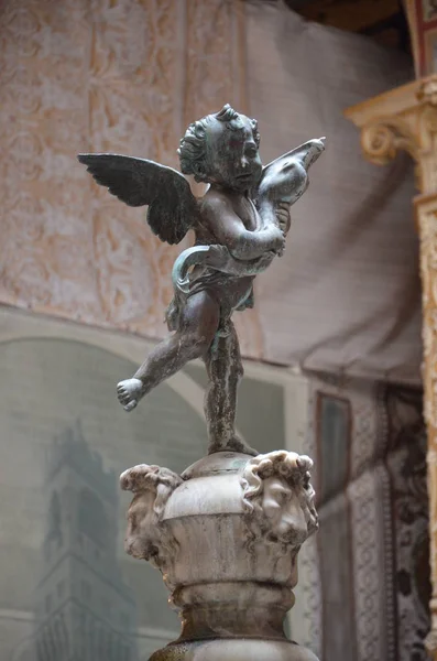 Velho Interior Palácio Signoria Florença Itália — Fotografia de Stock