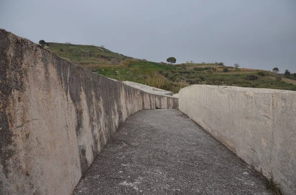 Gibellina Talya Cretto Burri Batı Sicilya Beton Sanat Eseri — Stok fotoğraf