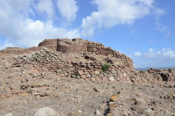 Αρχαίο Nuraghe Του Seruci Σαρδηνία — Φωτογραφία Αρχείου